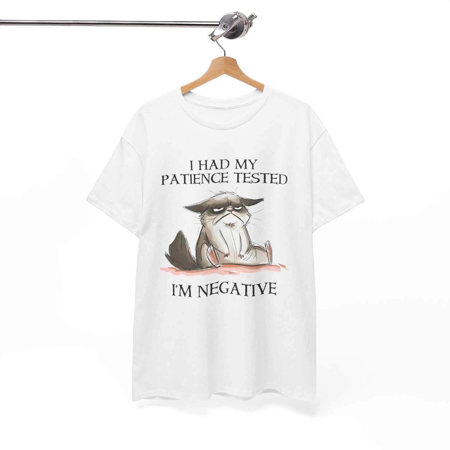 Cat I Had My Patience Tested I'm Negative Shirt