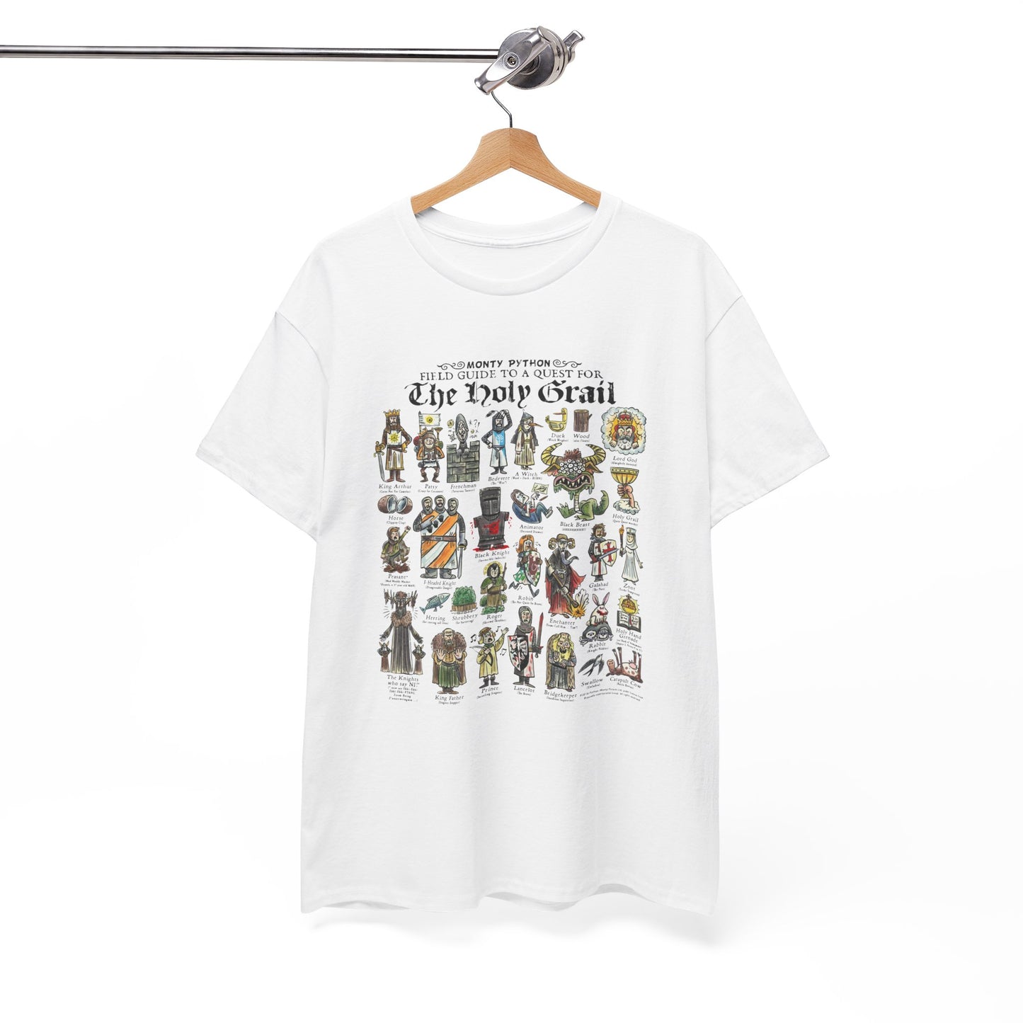 Monty Python Field Guide To A Quest For The Holy Grail T-Shirt