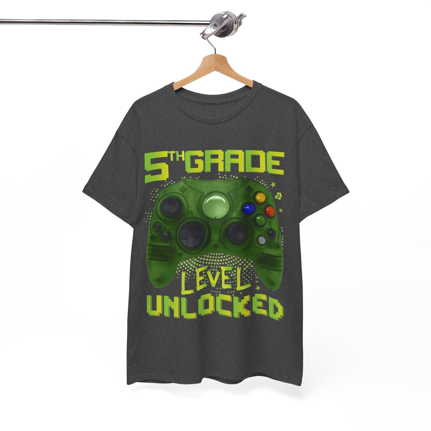 5th Grade Level Unlocked Video Gamer Back to School T-Shirt