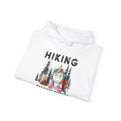 Hiking because murder is wrong Unicorn Hoodie