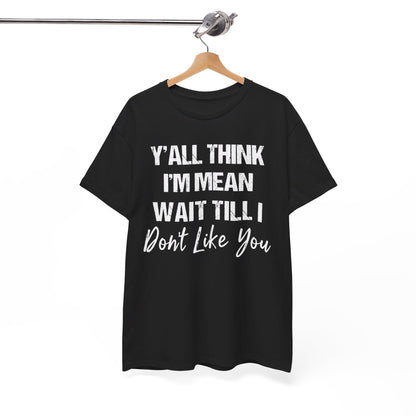 Y’all Think I’m Mean Wait Till I Don’t Like You Shirt