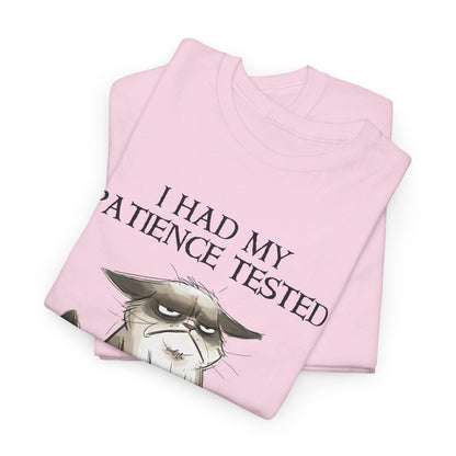 Cat I Had My Patience Tested I'm Negative Shirt