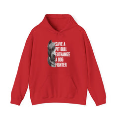 Pit Bull Lovers, Save A Pit Bull Euthanize A Dog Fighter Hoodie