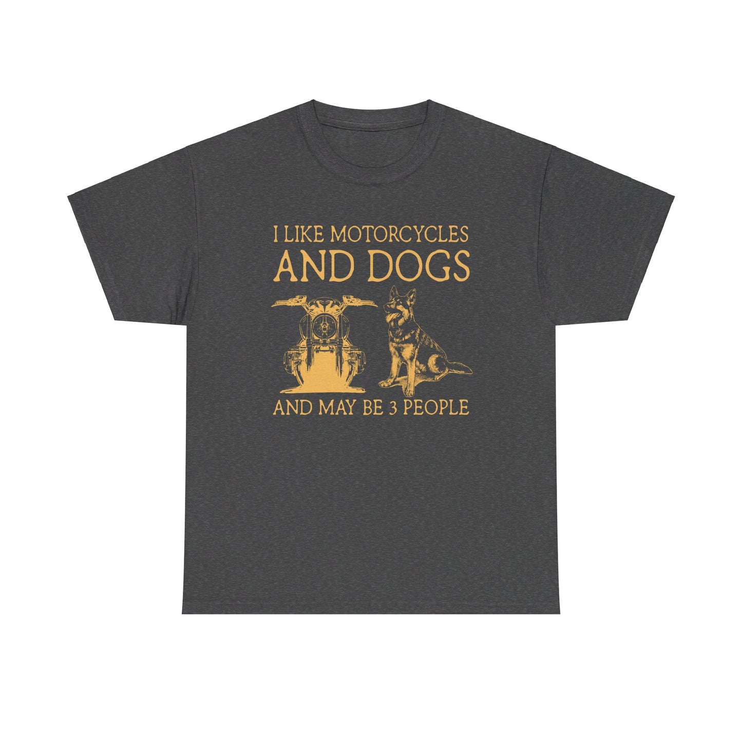 I like motorcycles and dogs german shepherd Shirt