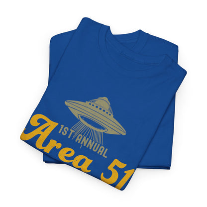 1st Annual Area 51 5K Fun Run Funny Retro Alien Shirt