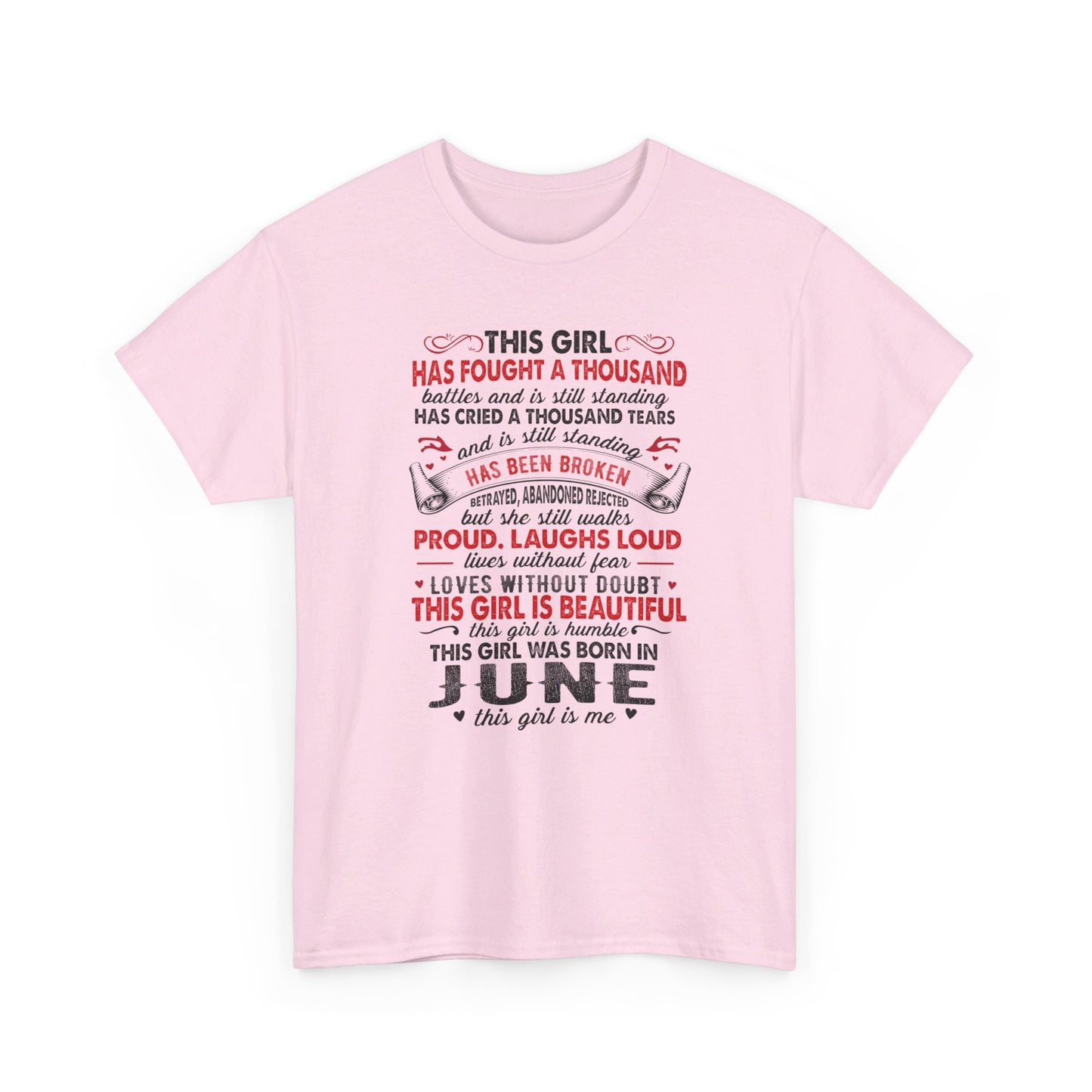 This girl was born in June this girl is me, birthday Shirt