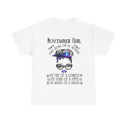 November Girl The Soul Of A Witch Shirt