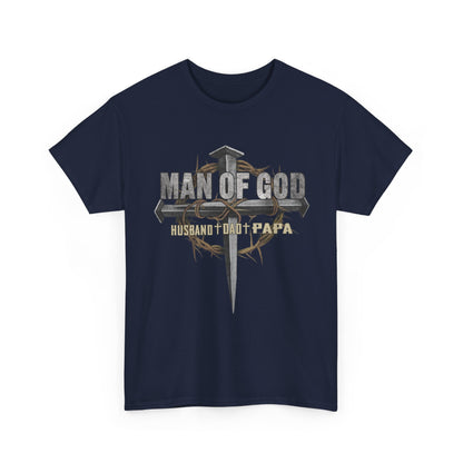 Man of God Husband Dad Papa Shirt