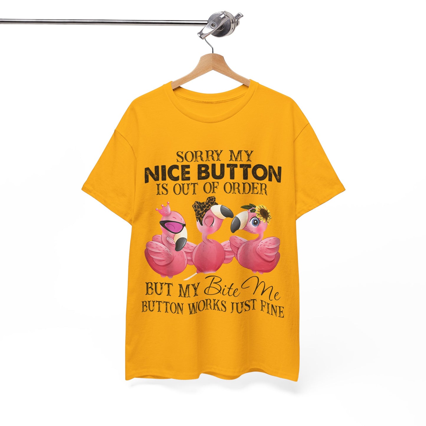 But My Bite Me Button Works Just Fine Shirt