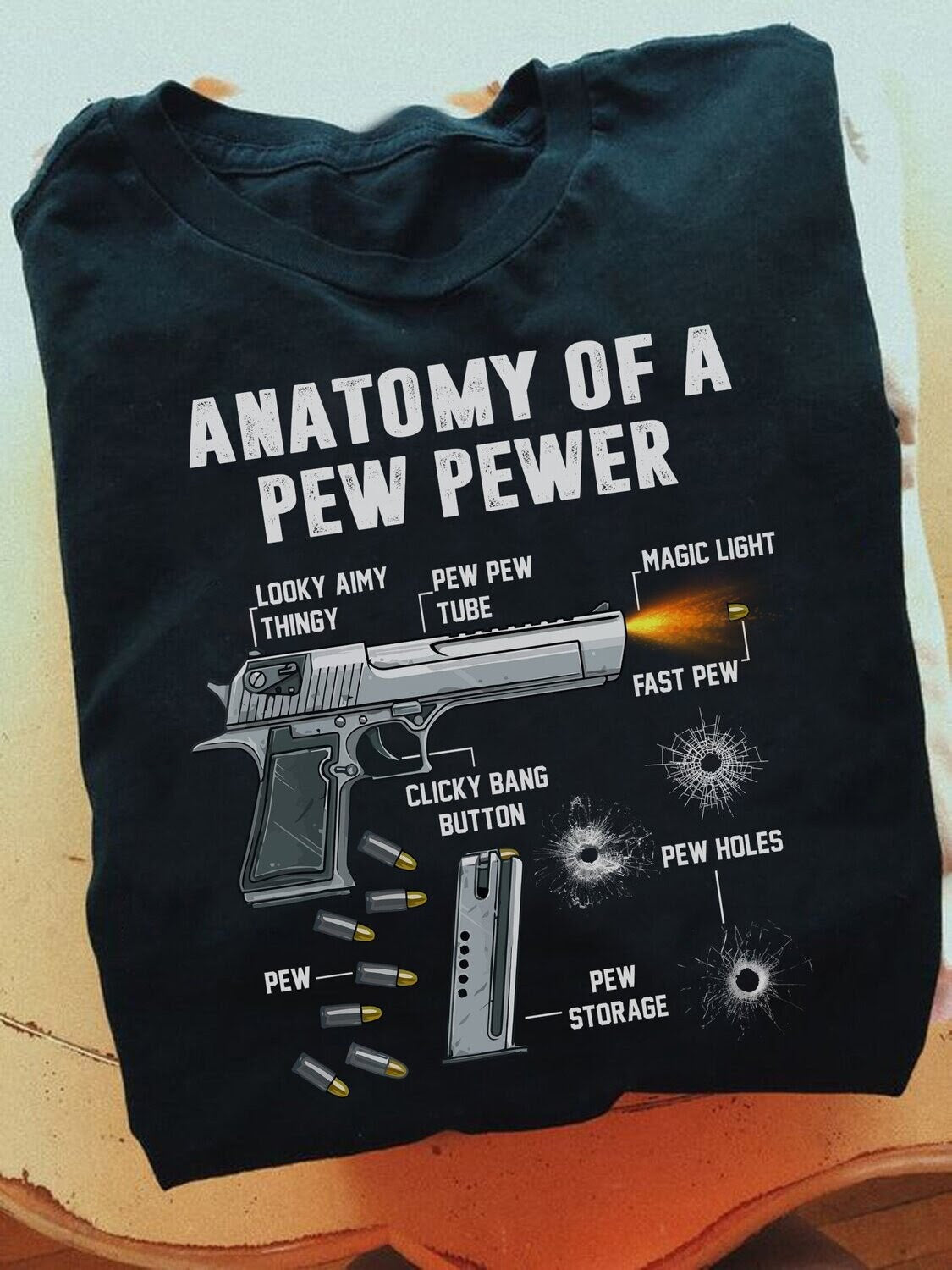 Anatomy Of A Pew Pewer Shirt