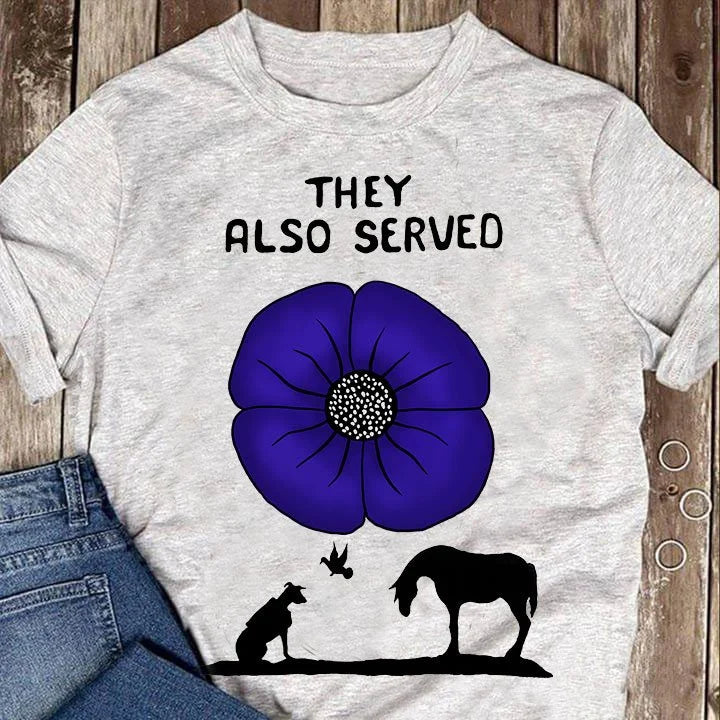 Animal They Also Served Purple Poppy Shirt