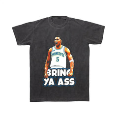Anthony Edwards Bring Ya Ass Playoff Comfort Color Tee