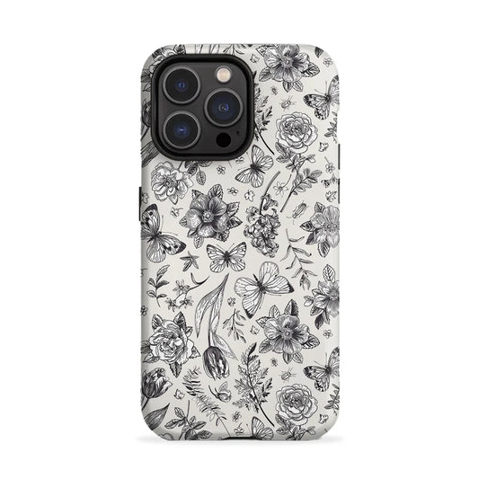 Floral Butterfly iPhone Case
