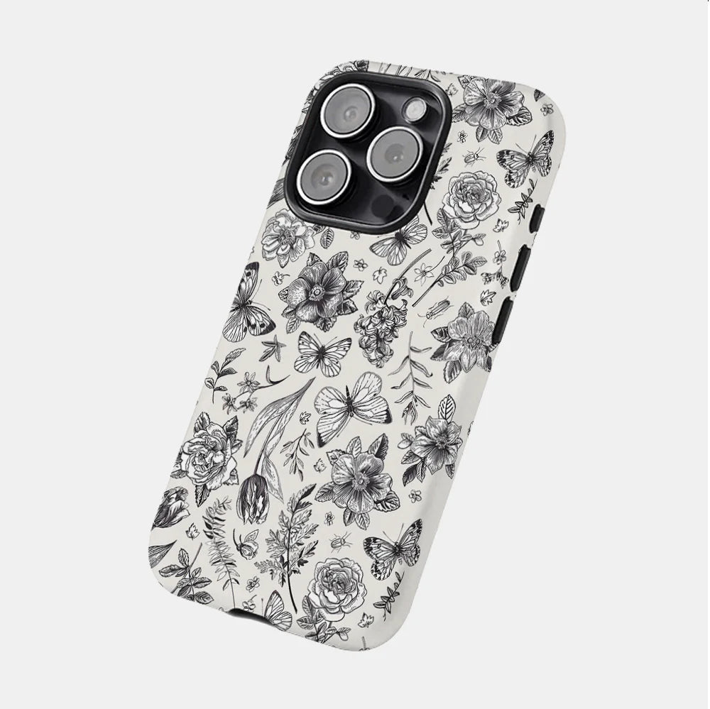 Floral Butterfly iPhone Case