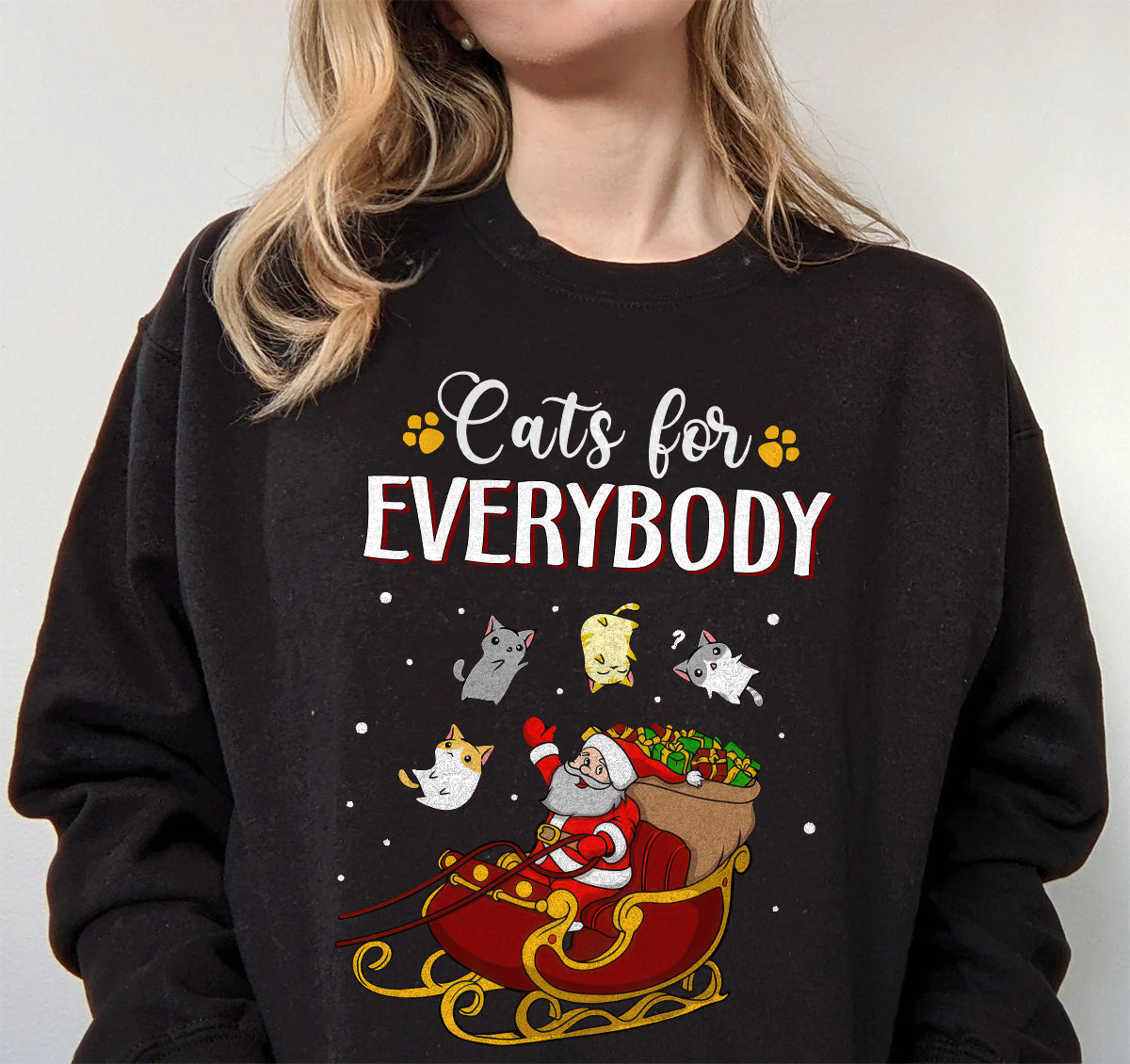 Cats For Everybody Christmas Sweatshirt