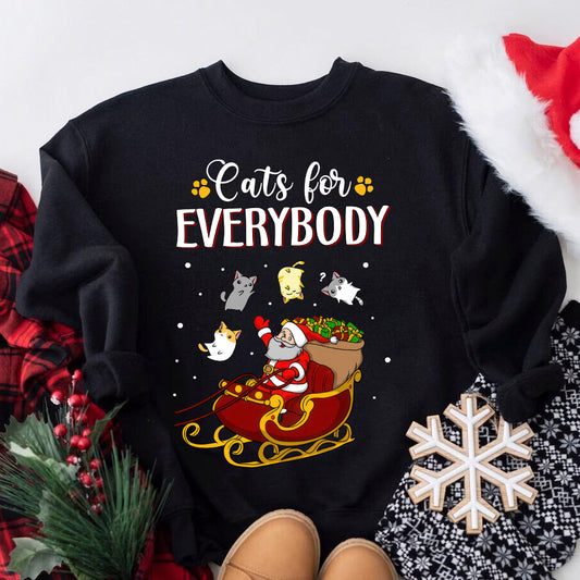 Cats For Everybody Christmas Sweatshirt