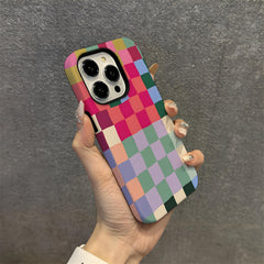 Colorful Checkered iPhone Case