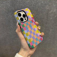 Colorful Checkered iPhone Case