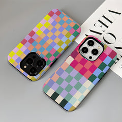 Colorful Checkered iPhone Case