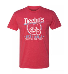 Deebo's Bike Rentals Unisex Soft Tee