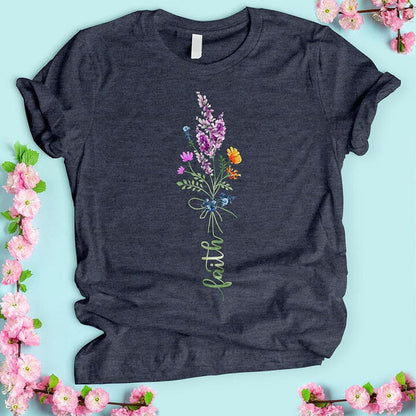 Faith Flower Stem T-shirt