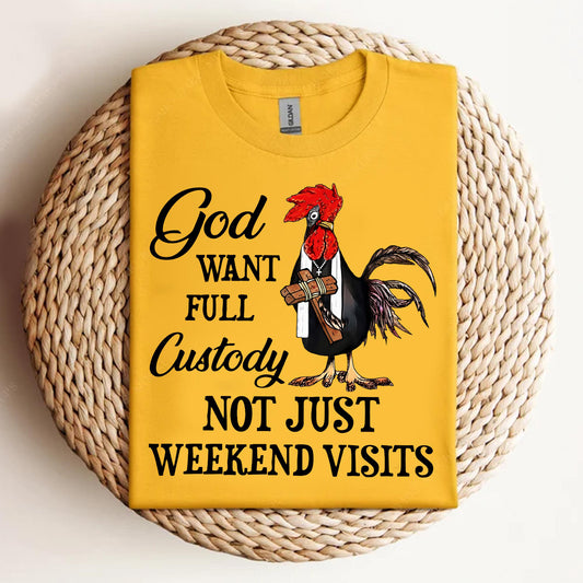 God want full custoday not just weekend visists Shirt