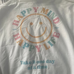 Happy Mind Happy Life Smiley Face Hoodie