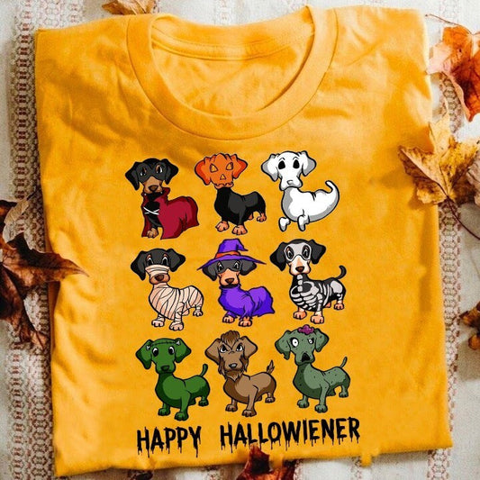 Happy Hallowiener Funny Dachshund Shirt