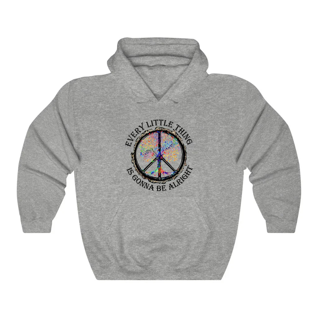 Hippie Every Little Thing Is Gonna Be Alright Hoodie