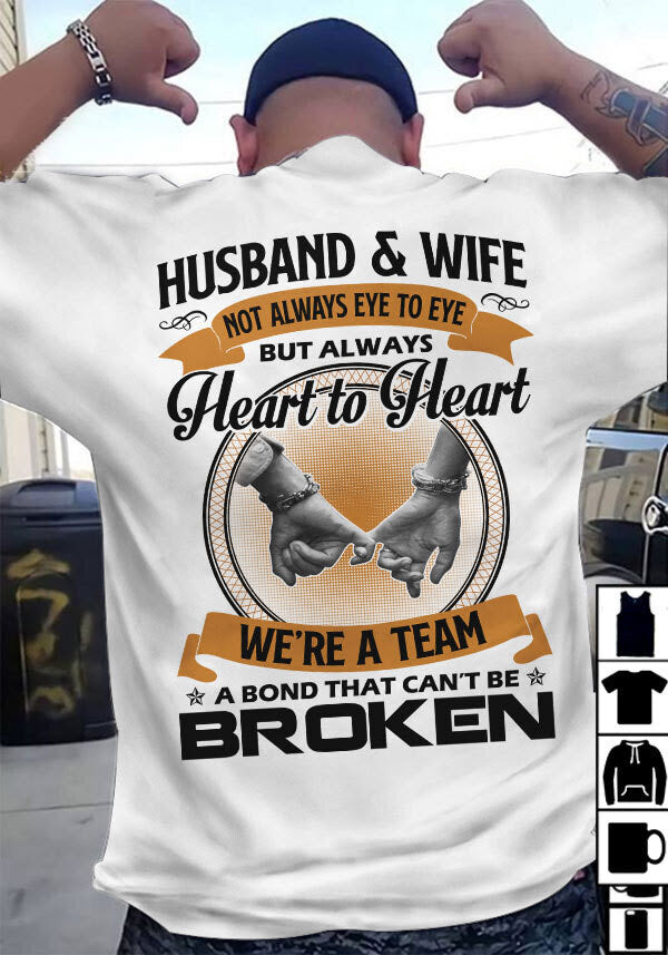 Husband And Wife Always Heart To Heart Shirt