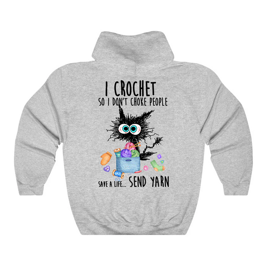 I Crochet So I Don't Choke People Hoodie