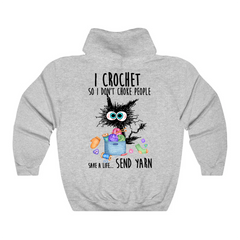 I Crochet So I Don't Choke People Hoodie