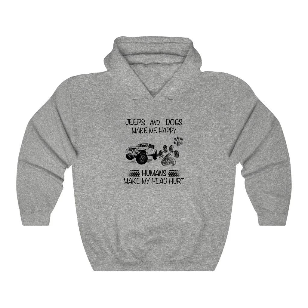 Jeeps And Dogs Make Me Happy Hoodie