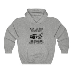 Jeeps And Dogs Make Me Happy Hoodie