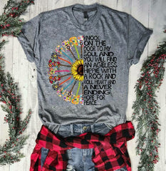 Knock on the door to my soul and you will find an angeless hippie Shirt