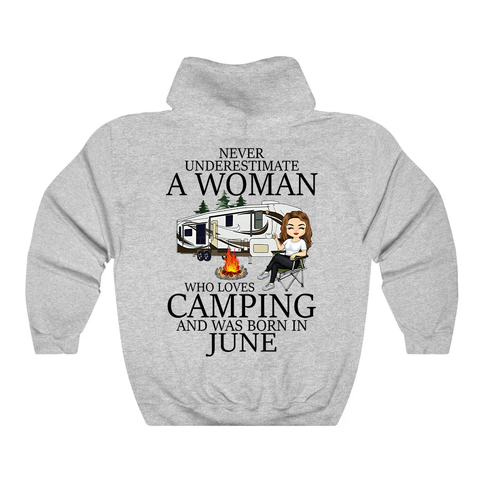 Never Underestimate a June Woman Hoodie