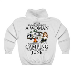 Never Underestimate a June Woman Hoodie