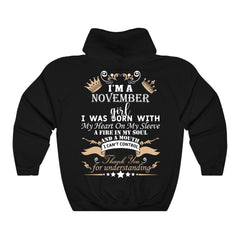 November Girl Heart Fire Soul Hoodie
