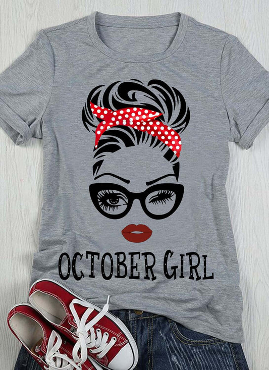 Birthday gift - October Girl Shirt