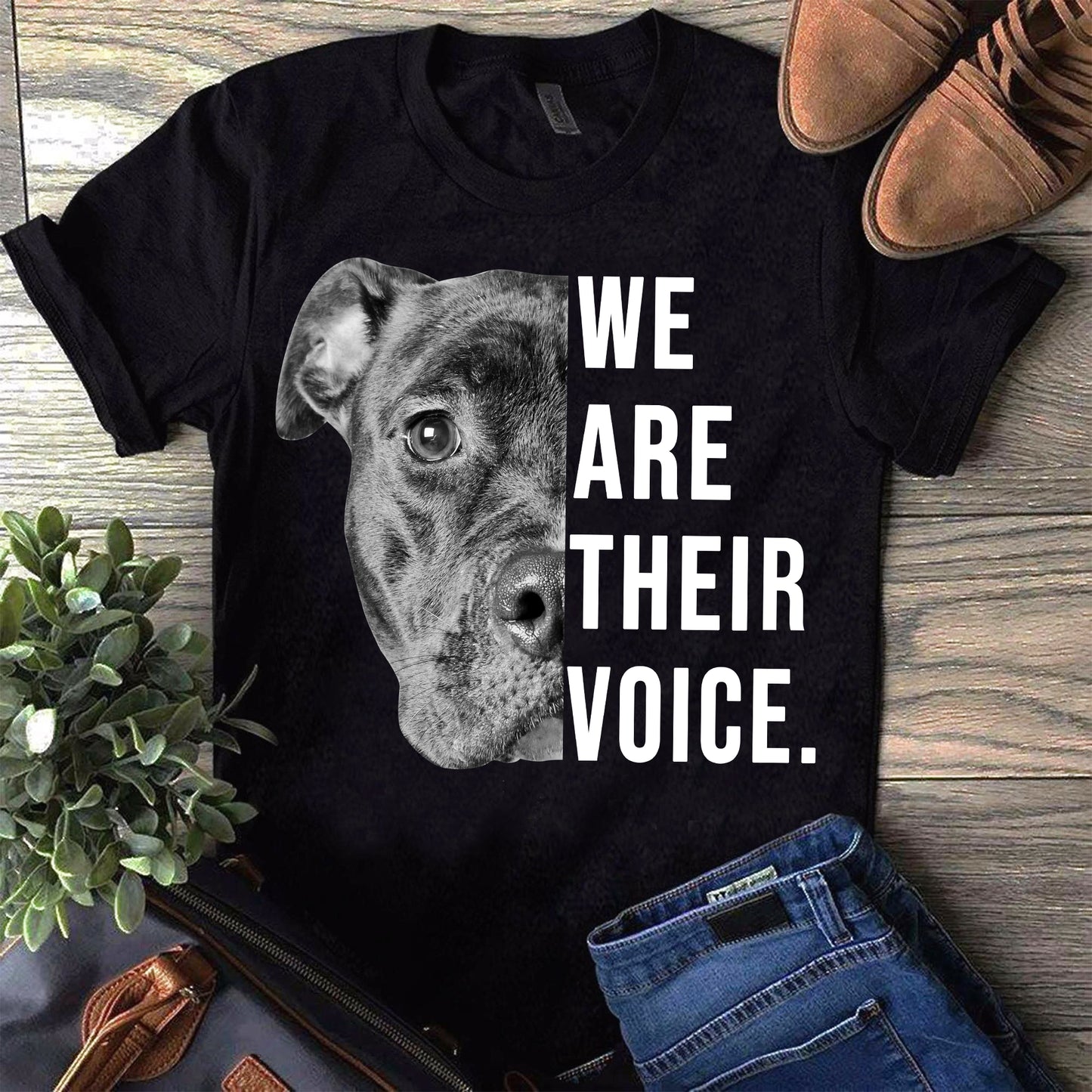 Pitbull Dog We Are Their Voice Shirt Pitbull Dog Lover Gifts