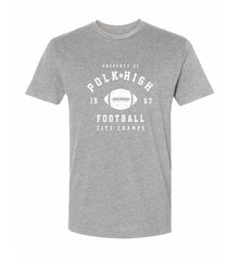 Polk High Football City Champs Unisex Soft Tee