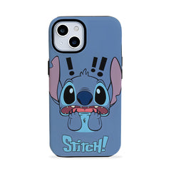 Stitch Cartoon Blue iPhone Case