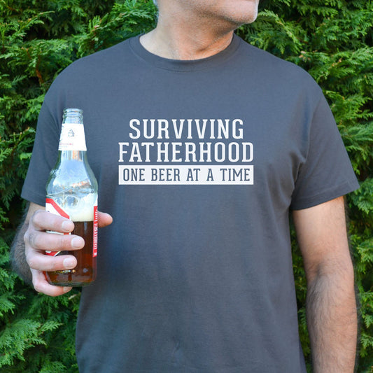 Surviving Fatherhood One Beer At A Time Shirt