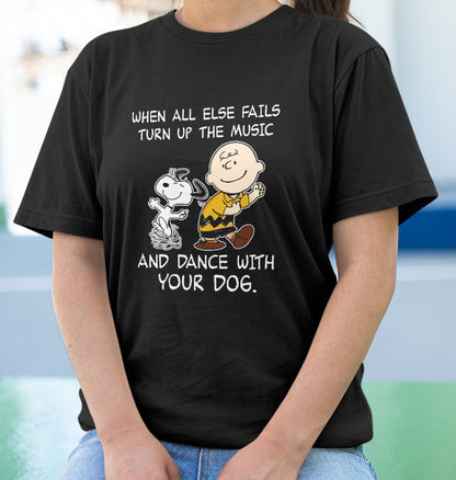 Turn Up The Music And Dance With Your Dog Shirt