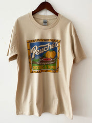 Vintage Peaches Records And Tapes Tshirt