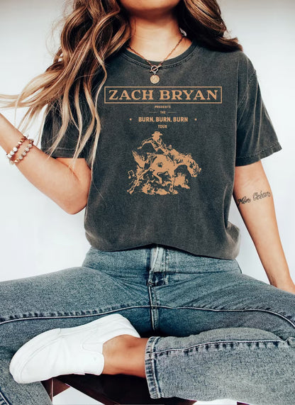 Zach Bryan Burn Burn Burn Tour Shirt