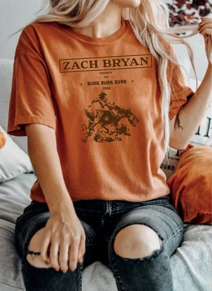 Zach Bryan Burn Burn Burn Tour Shirt