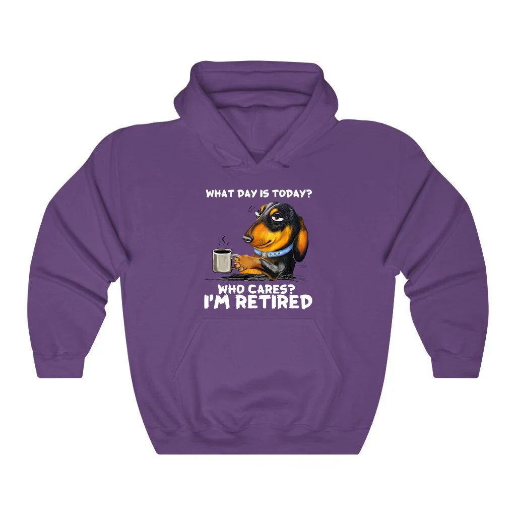 What Day Is To Day Who Cares I'm Retired Hoodie