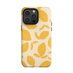 Yellow Lemon Pattern iPhone Case