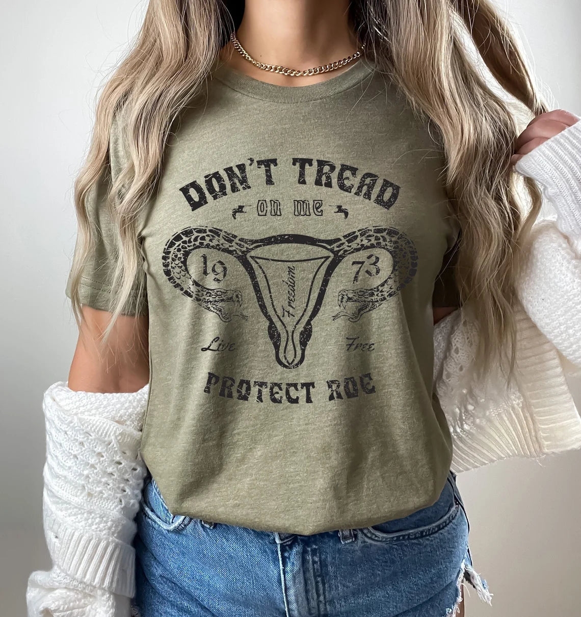 Don't Tread On Me Uterus Shirt